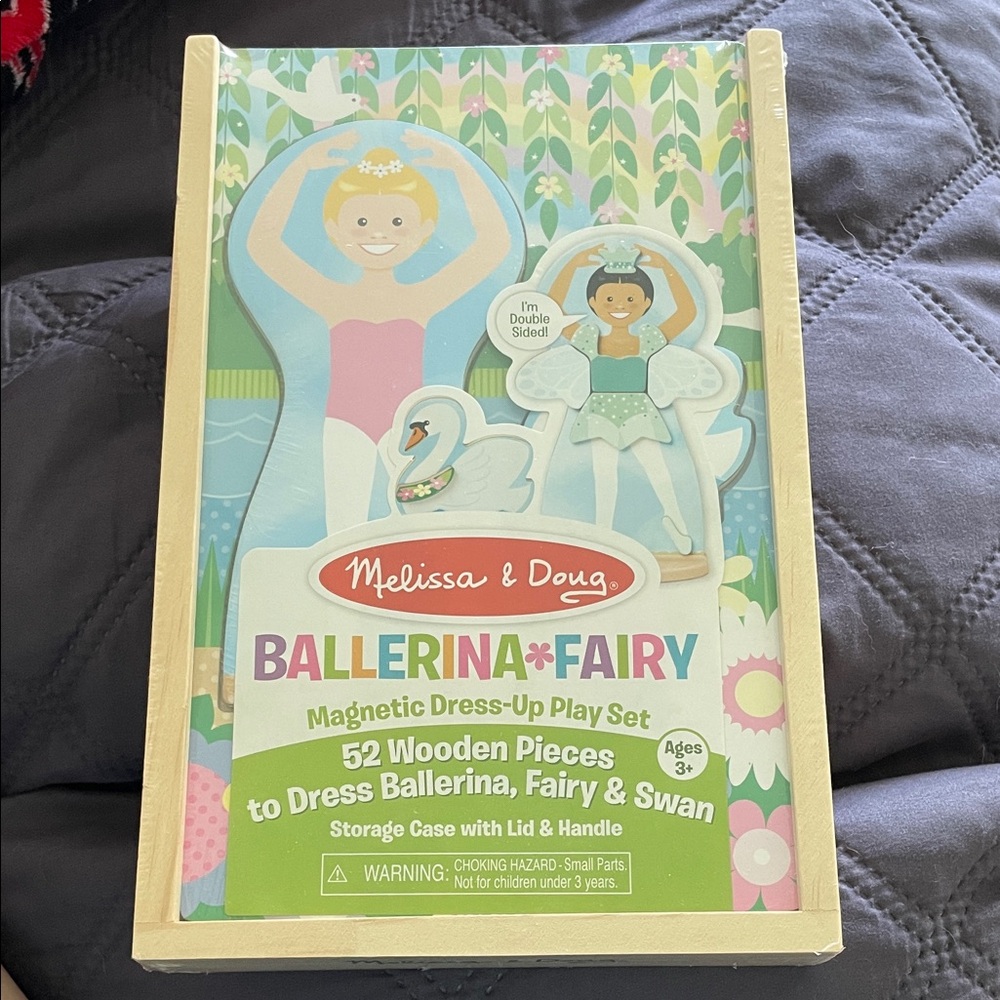 Melissa & Doug Pastel Ballerina & Fairy Magnetic Dress-Up Set